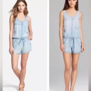 Rails Lily‎ light vintage wash romper! Size Large